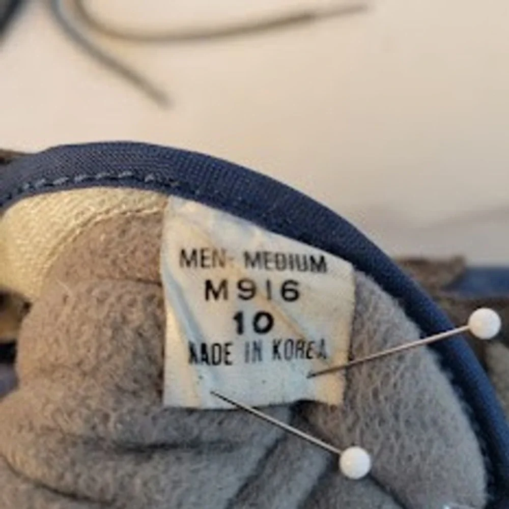 VTG LL Bean Merrell Mens Hiking Boots Sz 10 Brown Blue Suede Canvas Trail Shoes